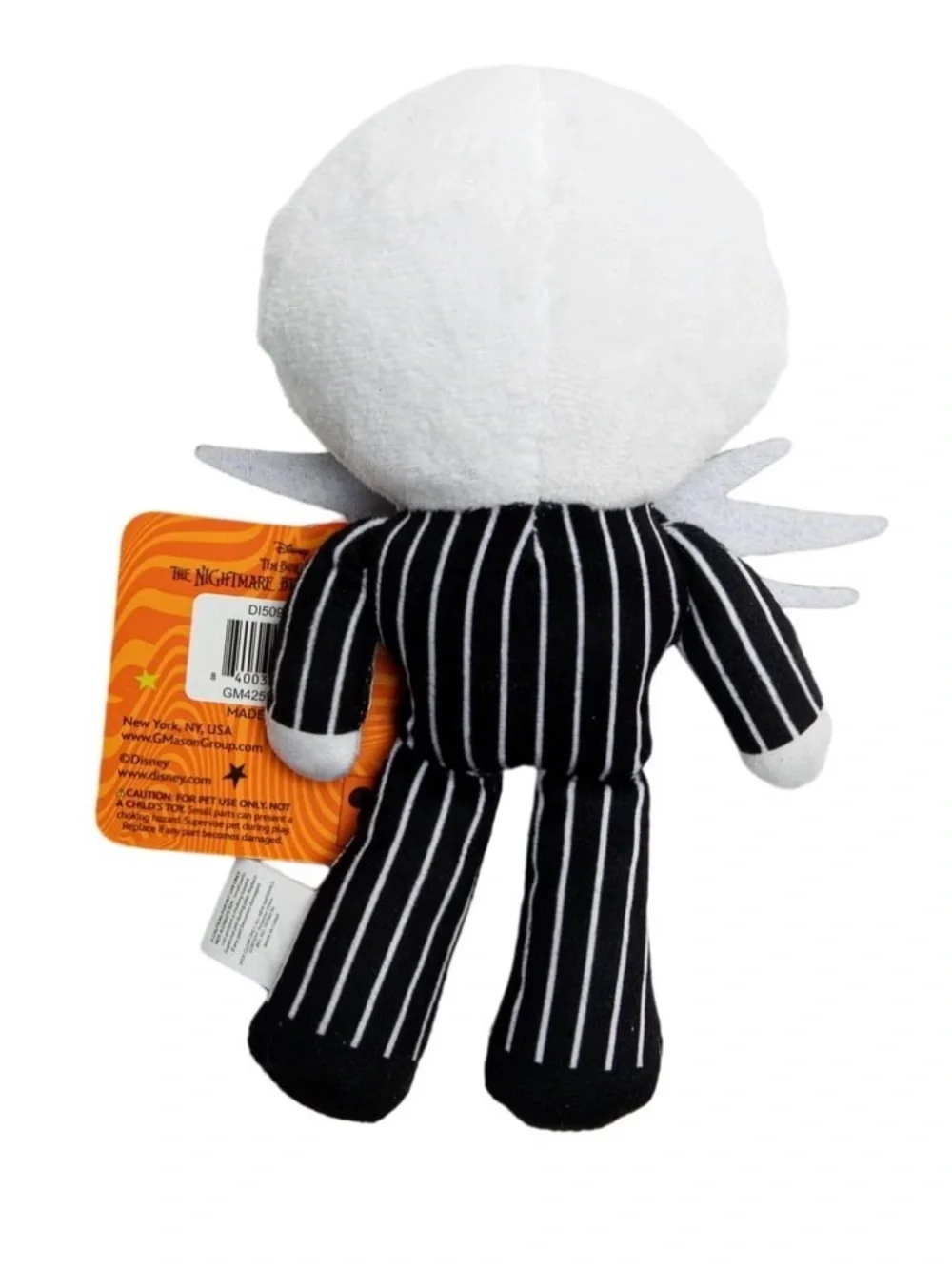 NWT Disney Jack Skellington Nightmare Before Christmas Plush Dog Toy